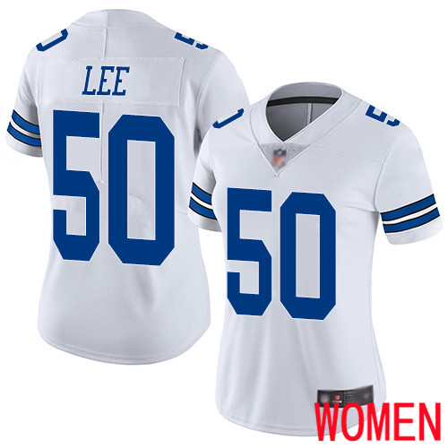 Women Dallas Cowboys Limited White Sean Lee Road #50 Vapor Untouchable NFL Jersey->women nfl jersey->Women Jersey